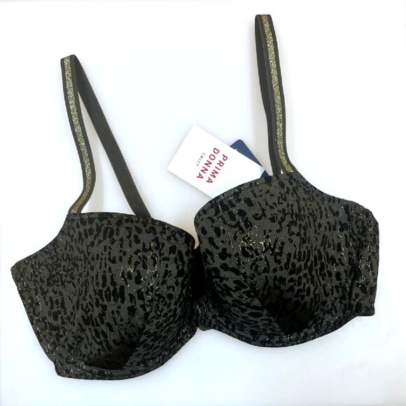 NWT Prima Donna Premium Balcony Bra Size 32E Twist Petit Bijou Padded - Reptile - Picture 5 of 7